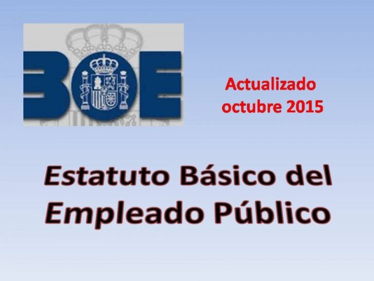 Estatuto Basico Del Empleado Publico